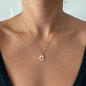 Donut charm‎ necklace